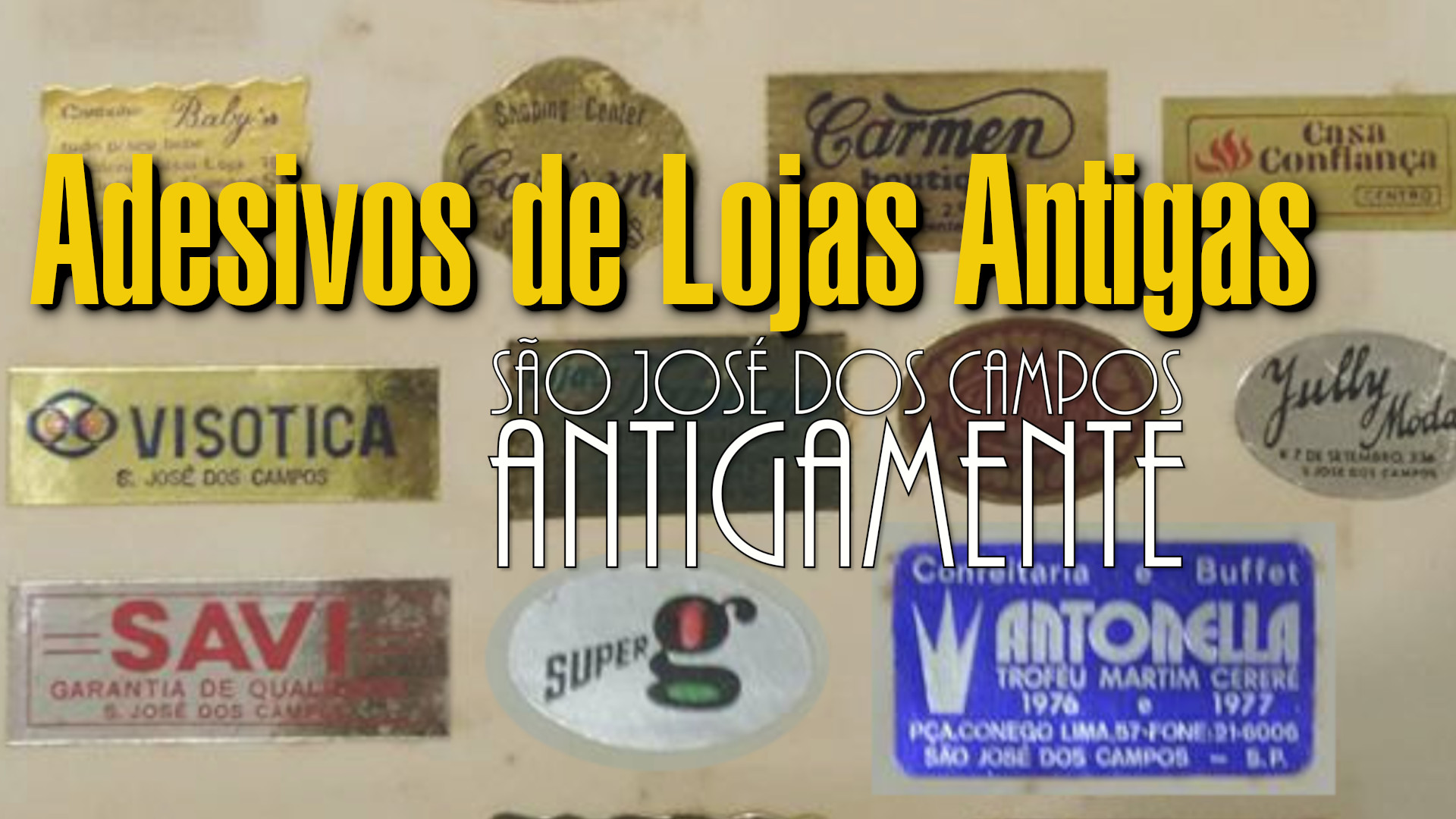 Adesivos de Lojas Antigas